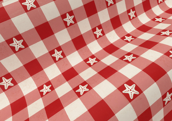 Whaley Great, Gingham Star Regatta - Twist&Fit Roller Blind - Image 4